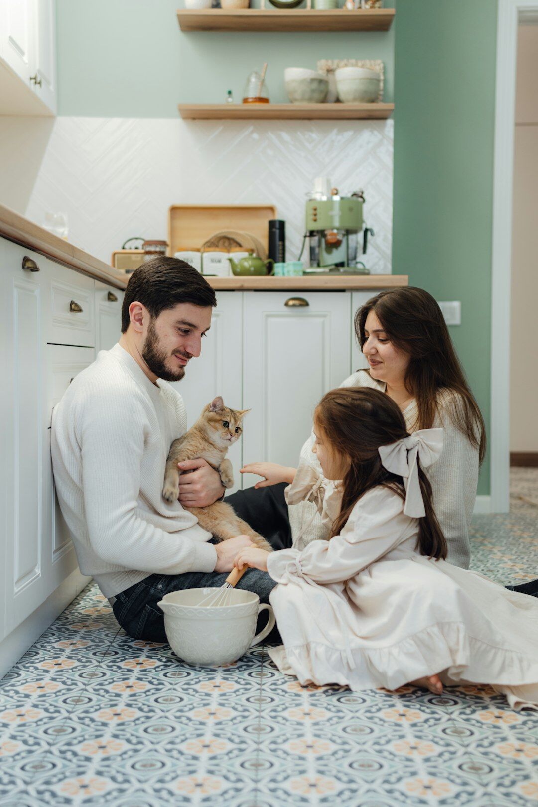 happy family at home