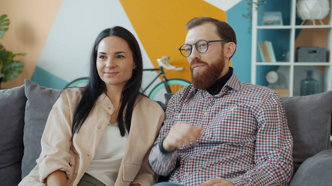 couple discussing finances at home