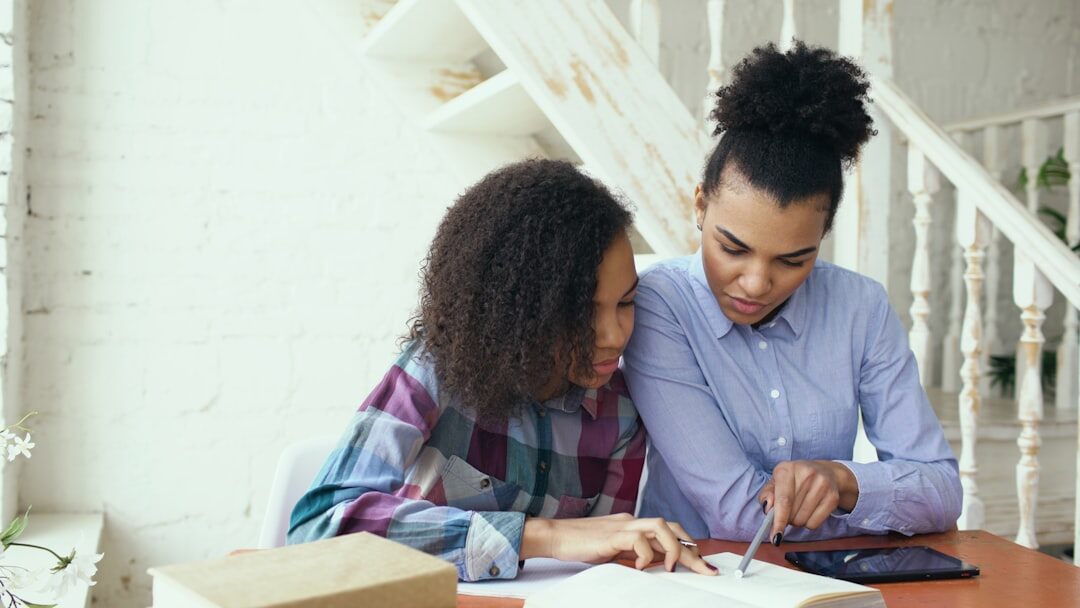 family reviewing insurance documents